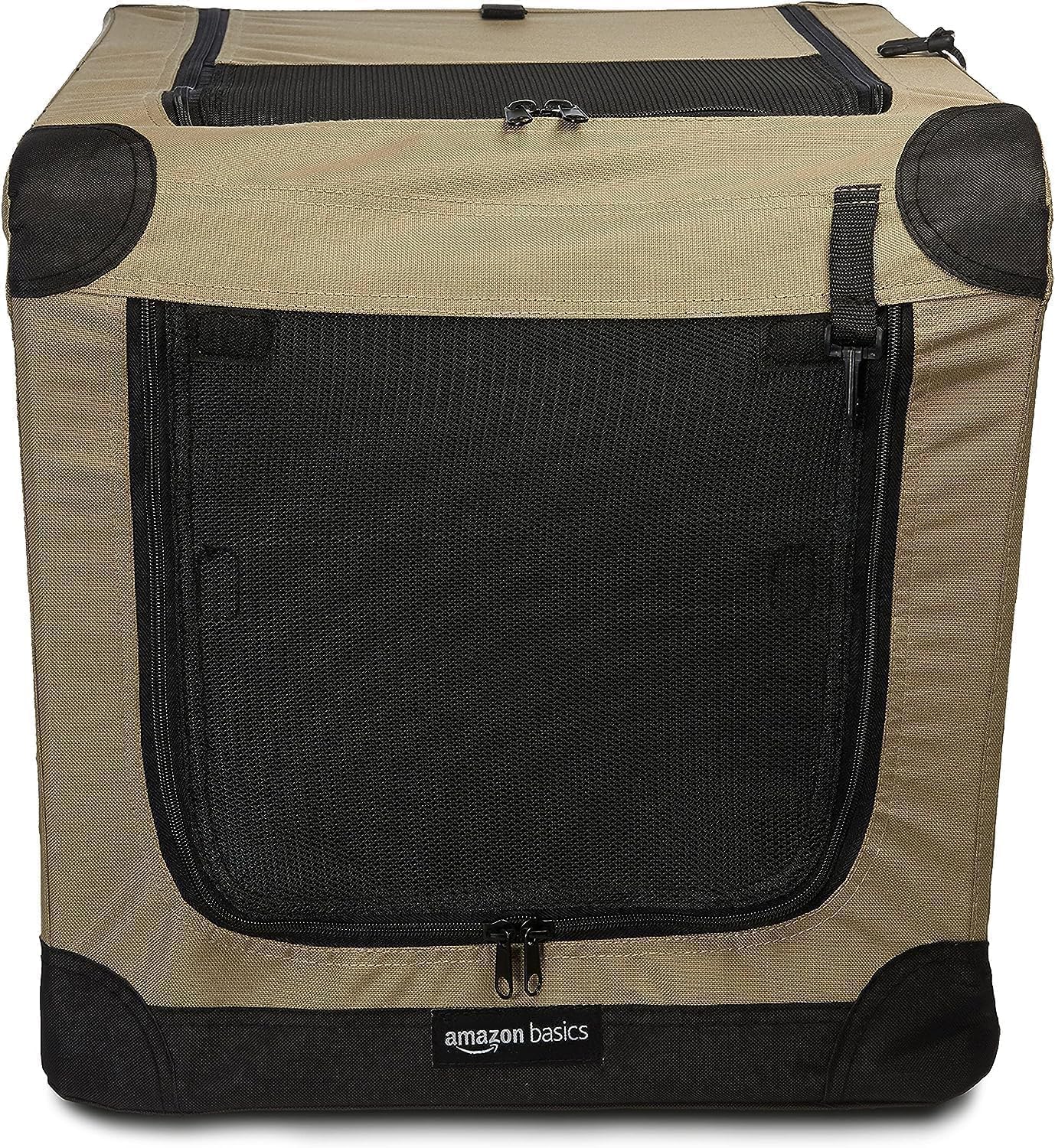 Detalle 2 de Amazon Basics składana klatka dla psa 66 cm z dwoma wejściami