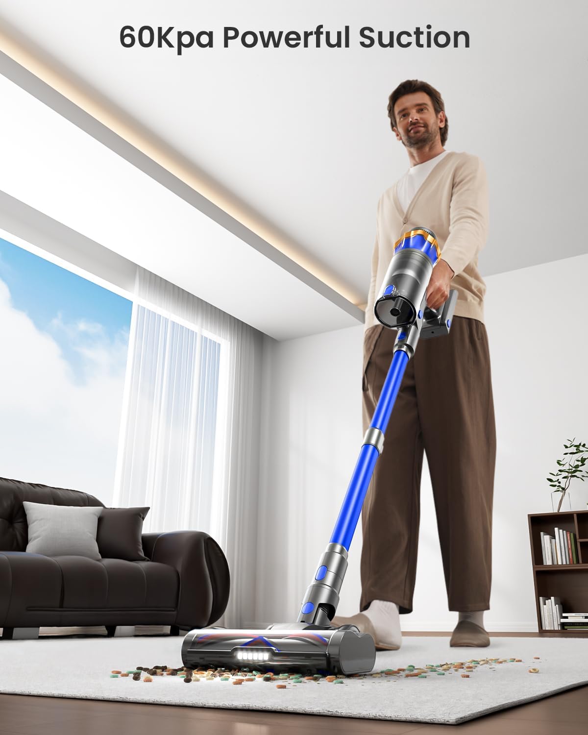 Thumbnail 1 de JELLYPIG X100 Cordless Stick Vacuum, 650W, 55KPA, Self-Standing