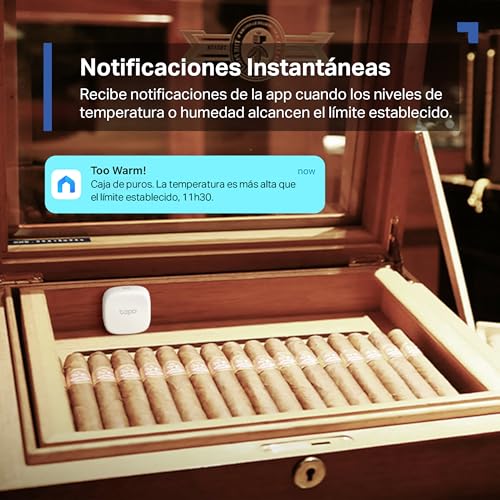Detalle de Tapo TP-Link T310: Sensor de Temperatura y Humedad WiFi Inteligente (requiere hub H100)