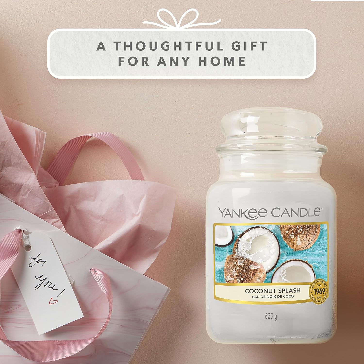 Thumbnail 4 de Yankee Candle Candela profumata in giara grande – Latte di cocco