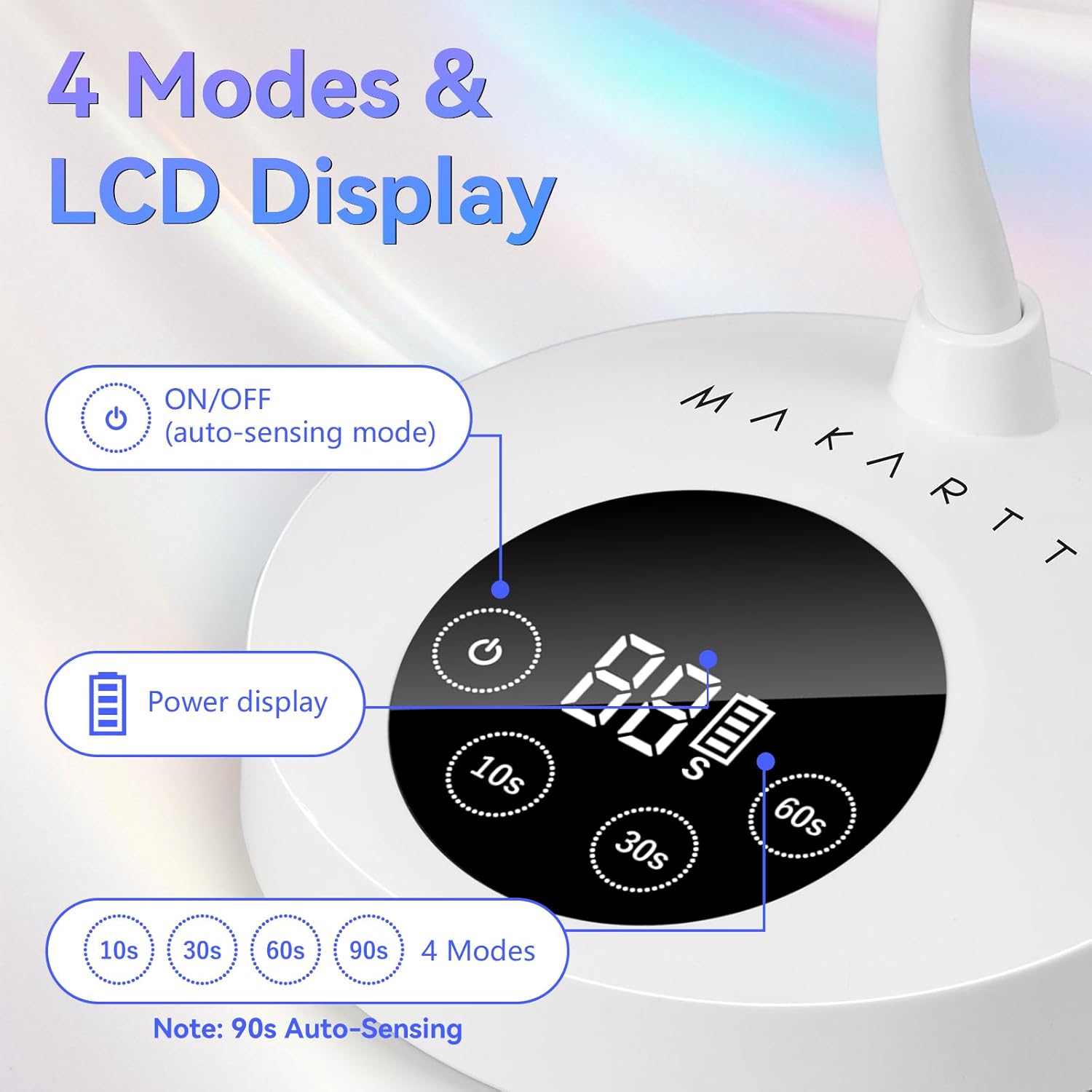 Detalle 2 de Makartt UV Nail Lamp 30mW/cmยฒ ๐