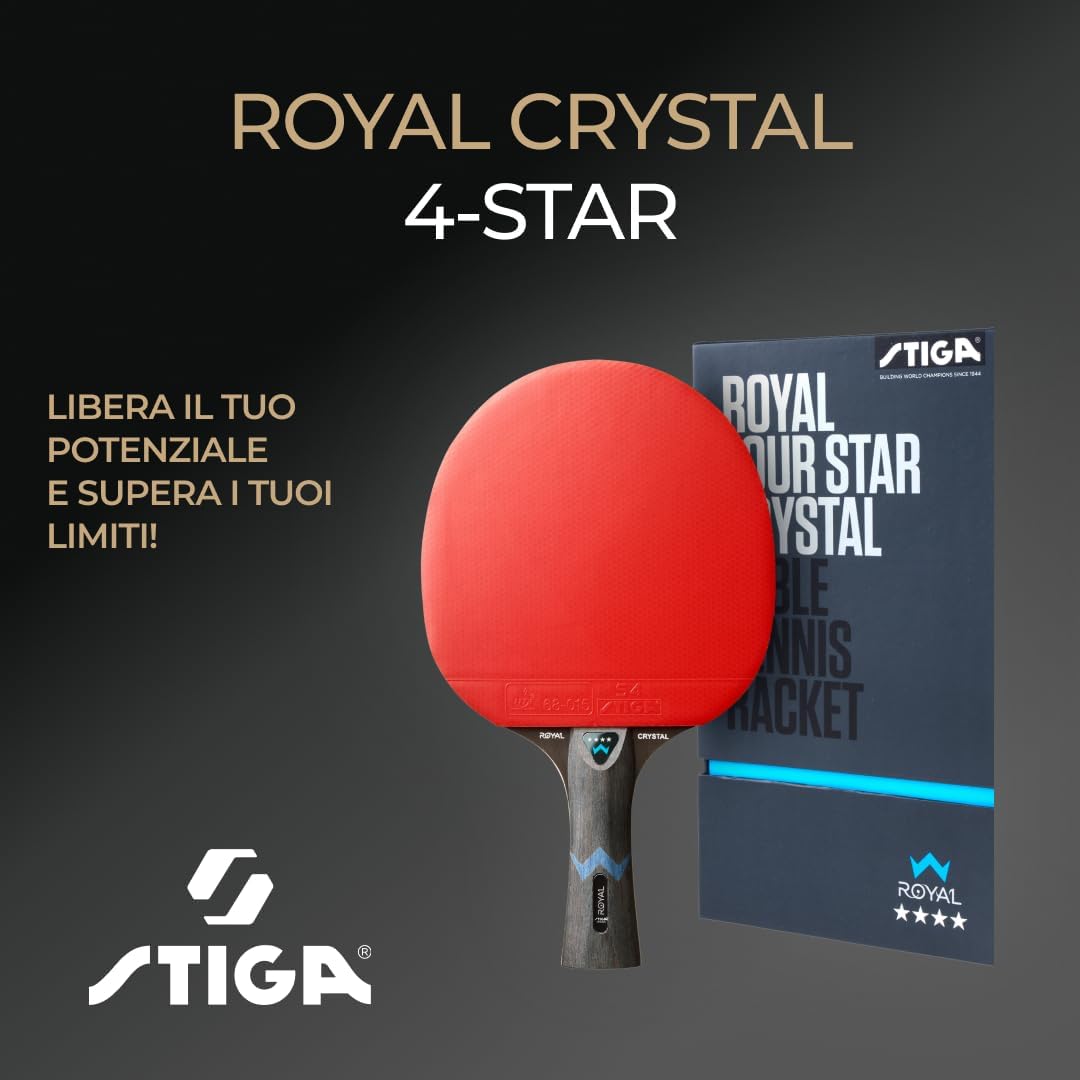 Thumbnail 4 de ROYAL FOUR STAR CRYSTAL – Racchetta da tennis tavolo 4 stelle STIGA
