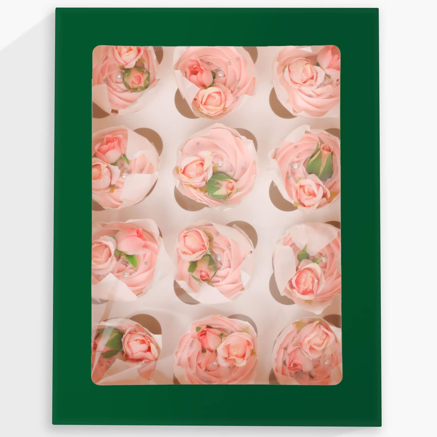 Detalle de Gcardist Cupcake-Boxen 12er Set 33x25,4x9cm