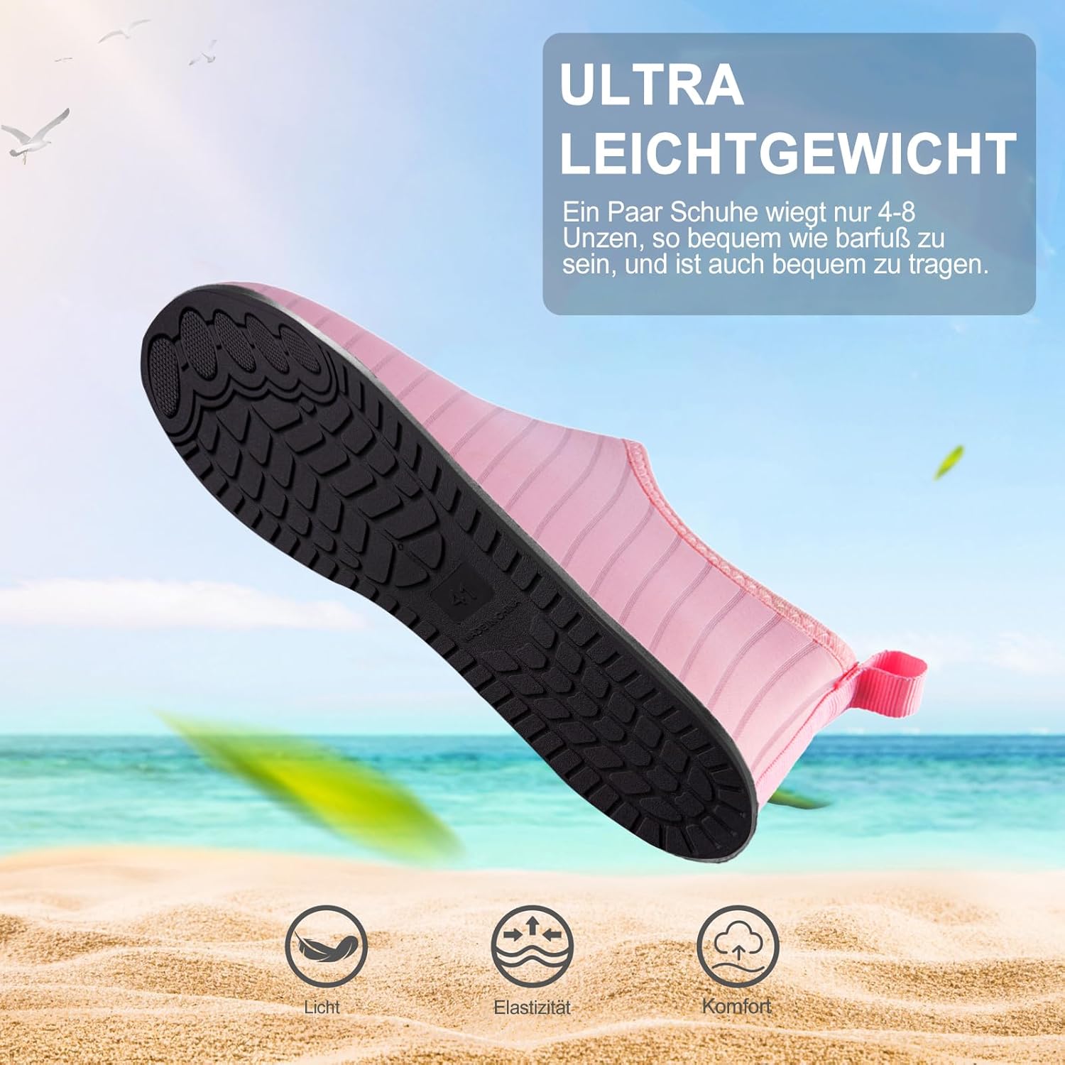 Thumbnail 4 de Steppli Wasserschuhe Badeschuhe Schwimmschuhe Aquaschuhe Strand- & Wassersportschuhe für Damen und Herren