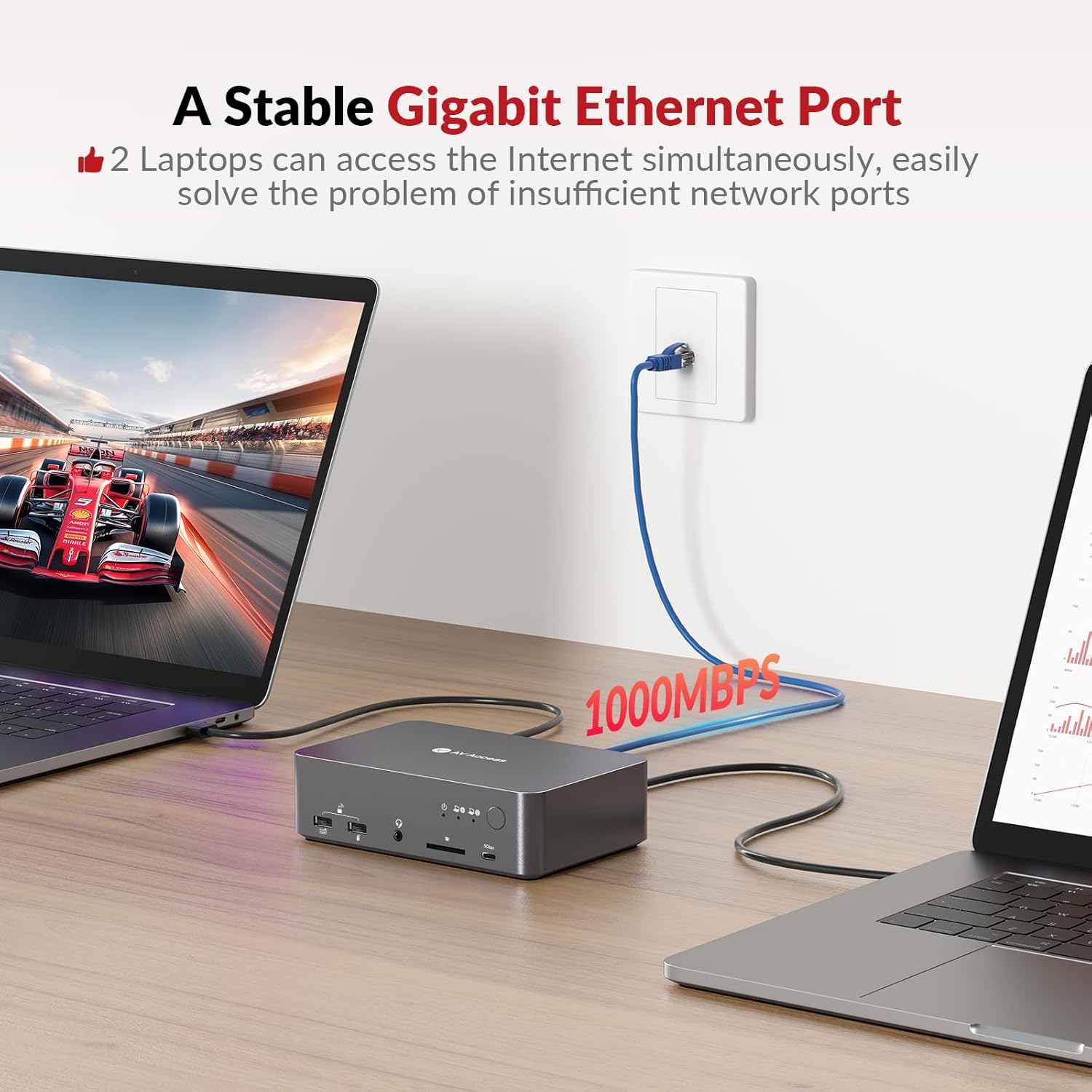 Thumbnail 2 de AV Access KVM Switch Dock 4K, 60W PD