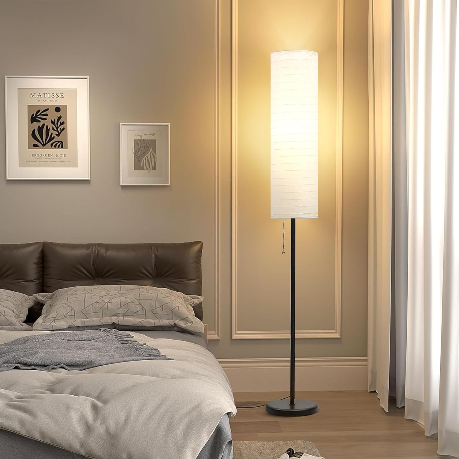 Thumbnail 5 de GyroVu Stehlampe 65" mit Papierlampenschirm und 3 Farbtemperaturen