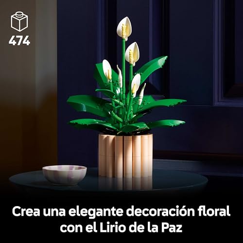 Thumbnail 1 de LEGO Botanicals Lirio de la Paz 11504: Maqueta floral para adultos, planta de interior con maceta artificial