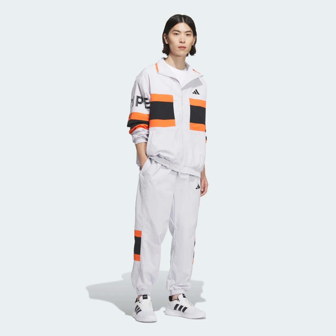 Thumbnail 2 de Wording Pack Loose Fit Mesh-Lined Woven Elastic Hem Joggers de Adidas