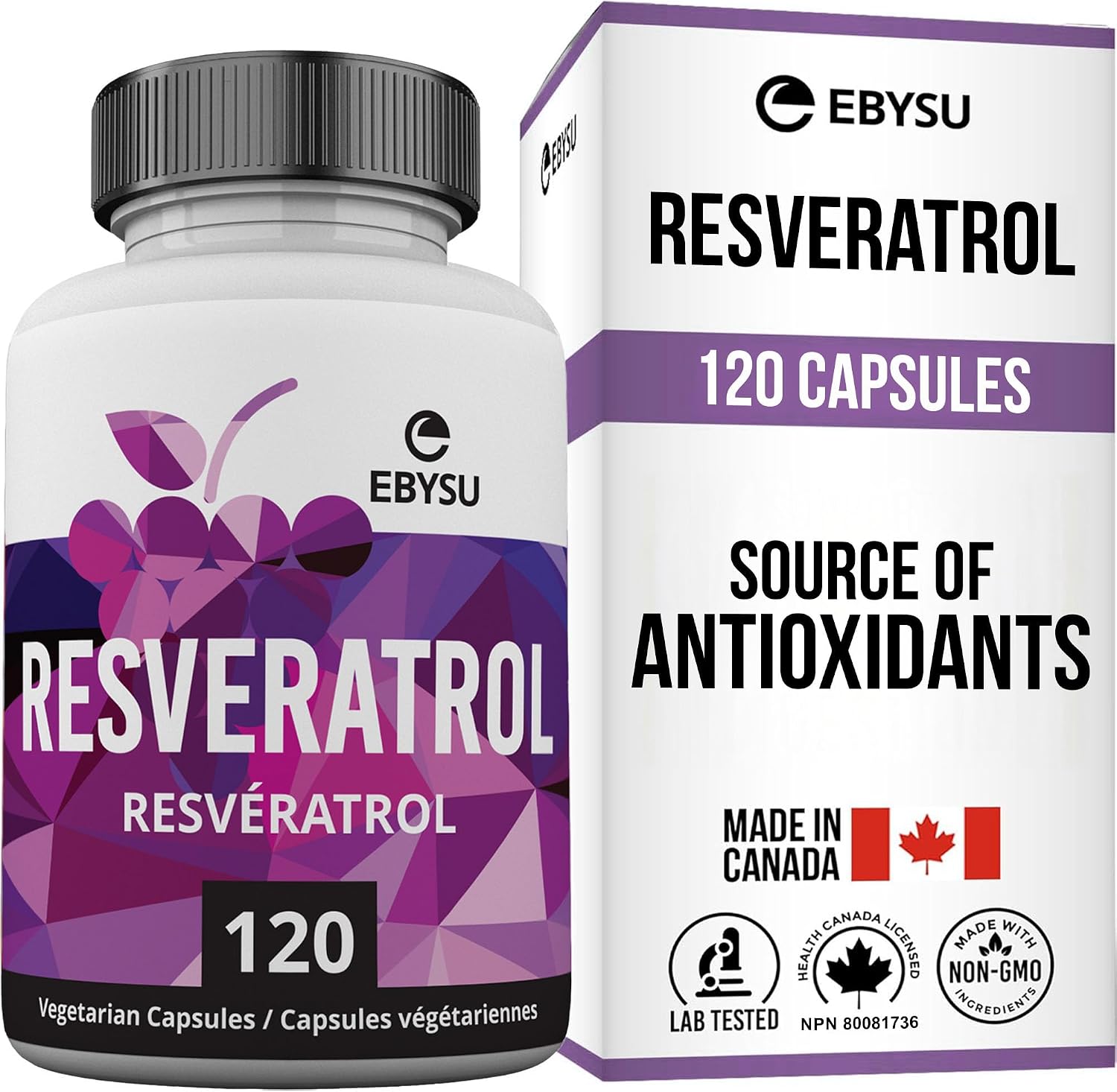 EBYSU Resveratrol Supplement