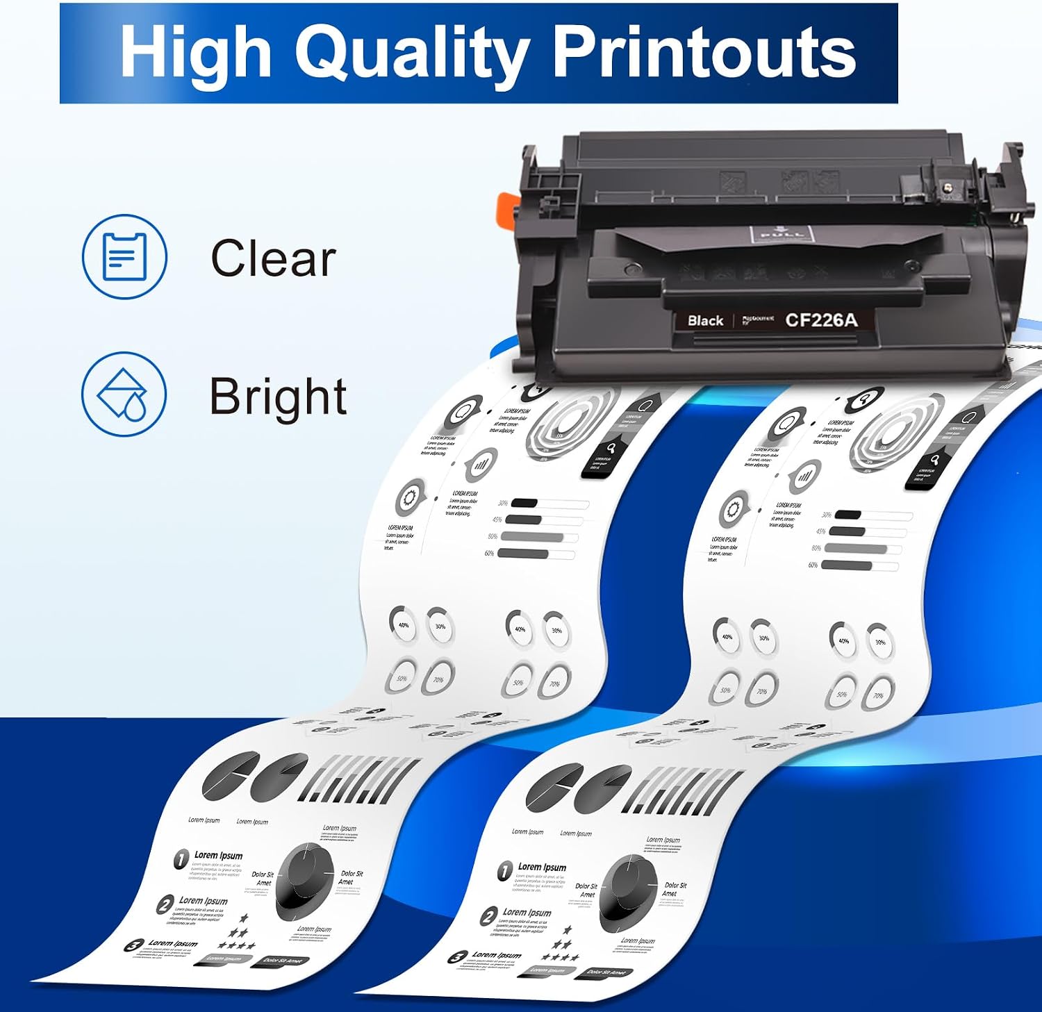 Detalle de InkNI compatible toner cartridge 26A