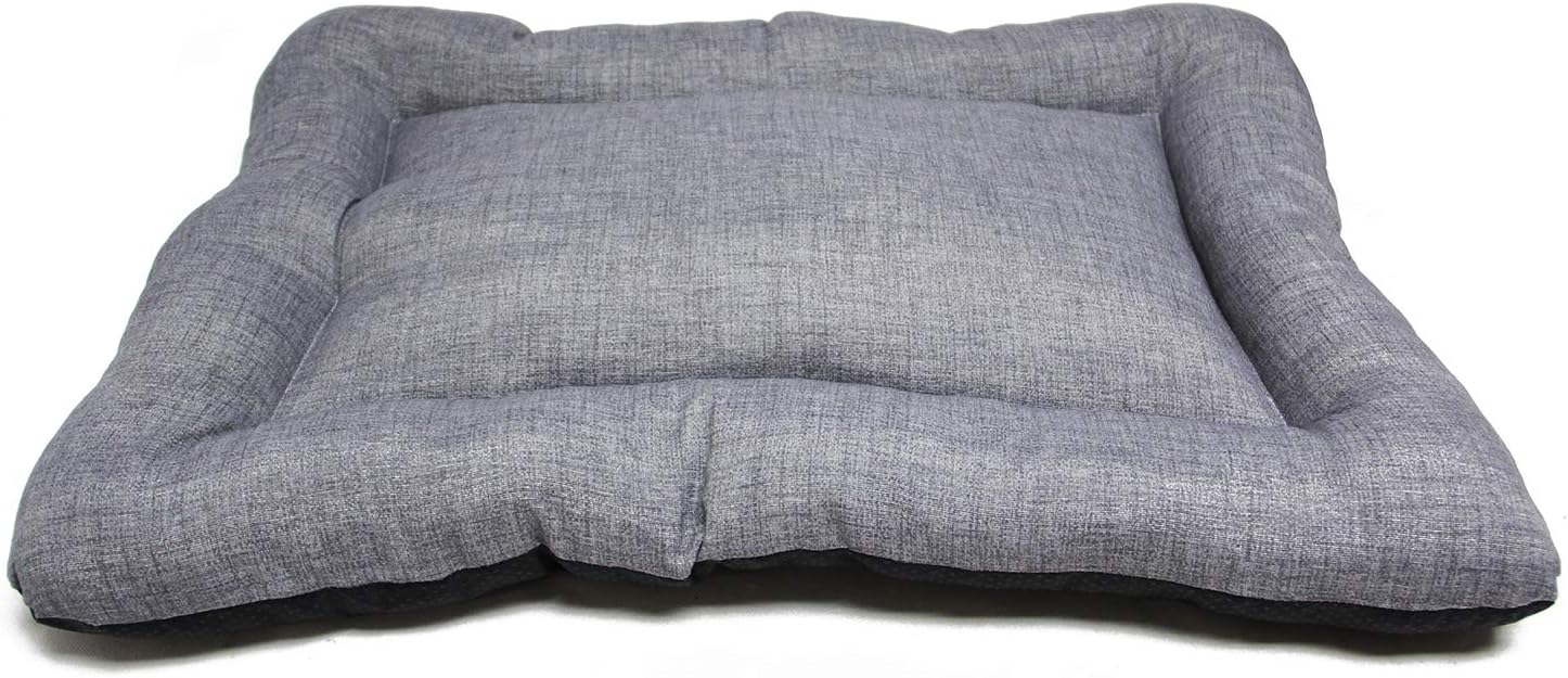 Detalle de BPS Coperta e materassino per cani e gatti – cuccia antiscivolo, taglie S/M/L, M 87 x 67 cm, grigio