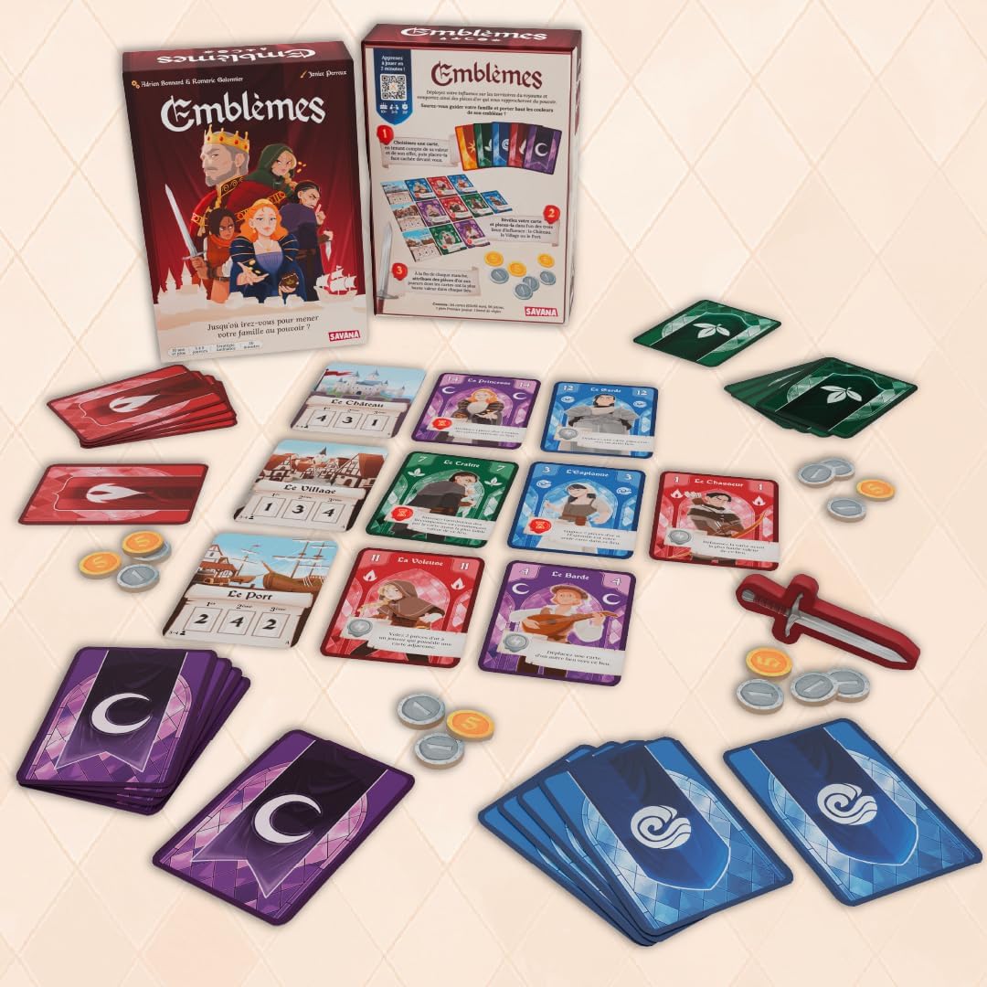 Detalle 2 de SAVANA Emblèmes jeu de société 3 à 5 joueurs 🎲