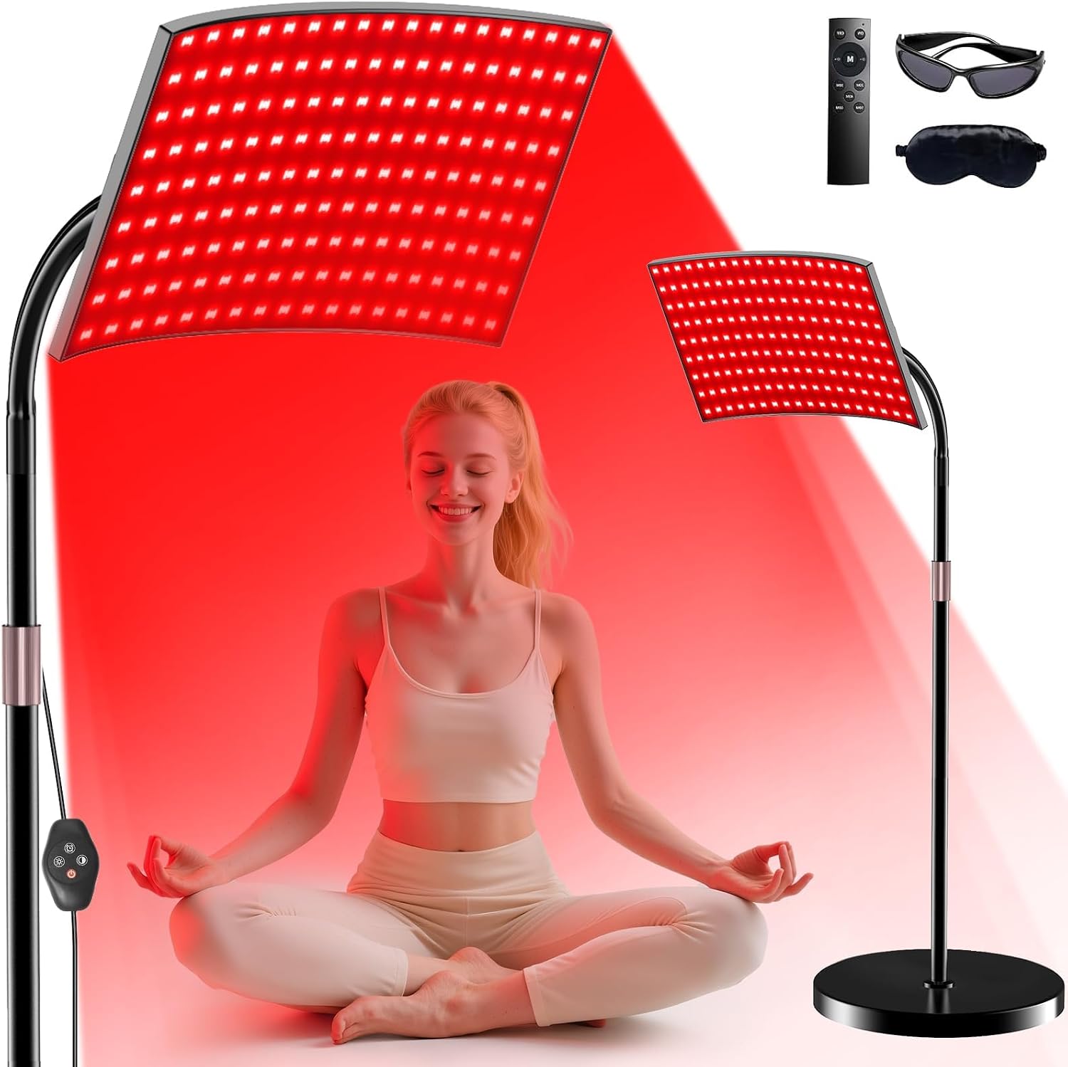 Detalle de XMZXMZ Red Light Therapy Panel: 660nm + 850nm at-Home Full-Body Light Therapy