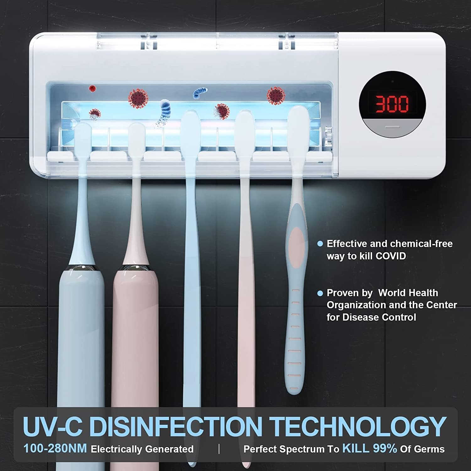 Thumbnail 1 de DSHOW sterilizzatore UV per spazzolini 2000 mAh