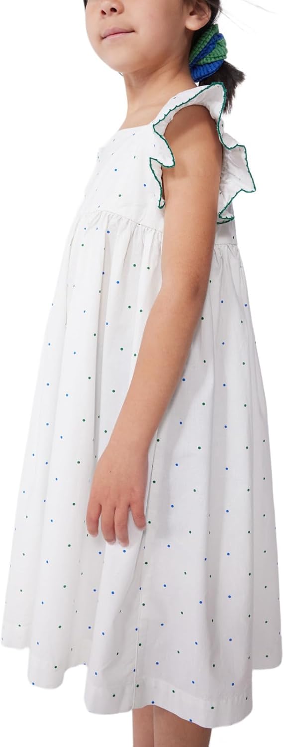 Thumbnail 5 de Petit Bateau Robe longue sans manches fille en coton à pois