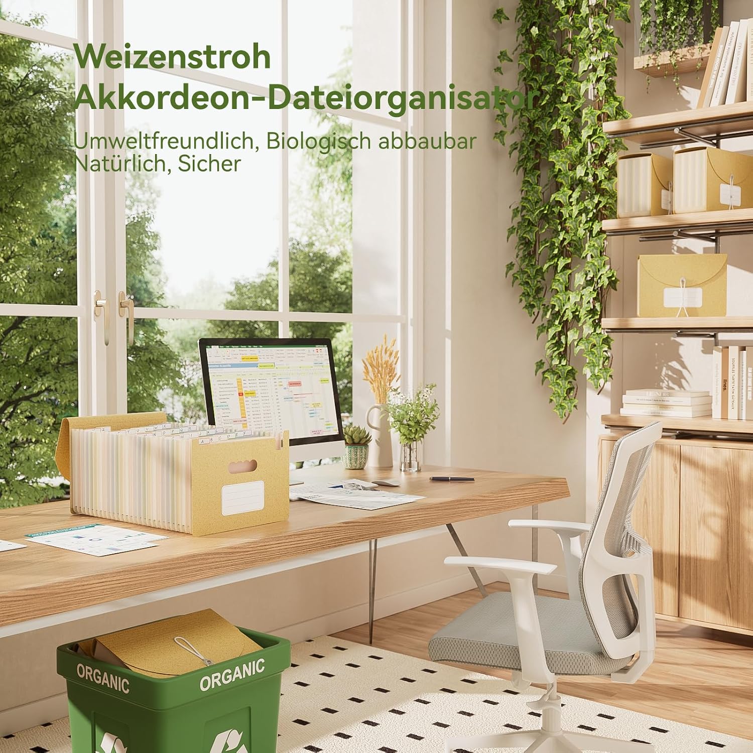 Detalle 2 de EcoStash Dokumentenmappe A4 26 Fächer