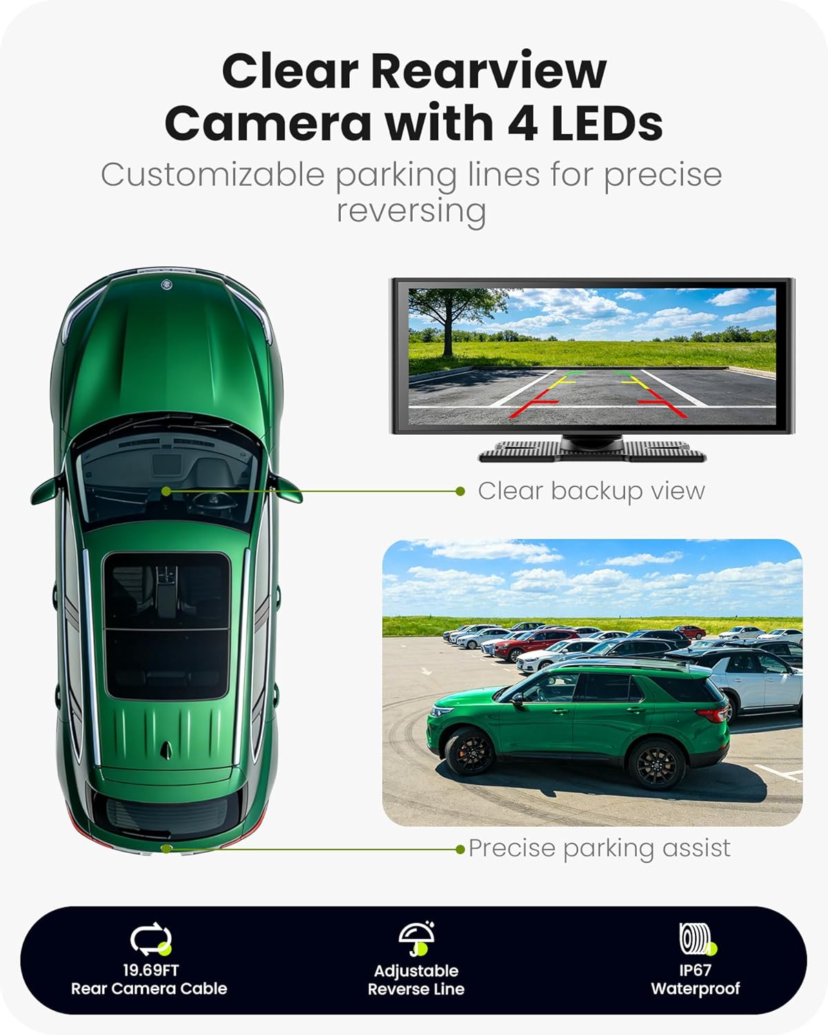 Thumbnail 4 de AVAETT 9.26" Wireless CarPlay Screen: Portable Car Tablet with Backup Camera & OTA Updates