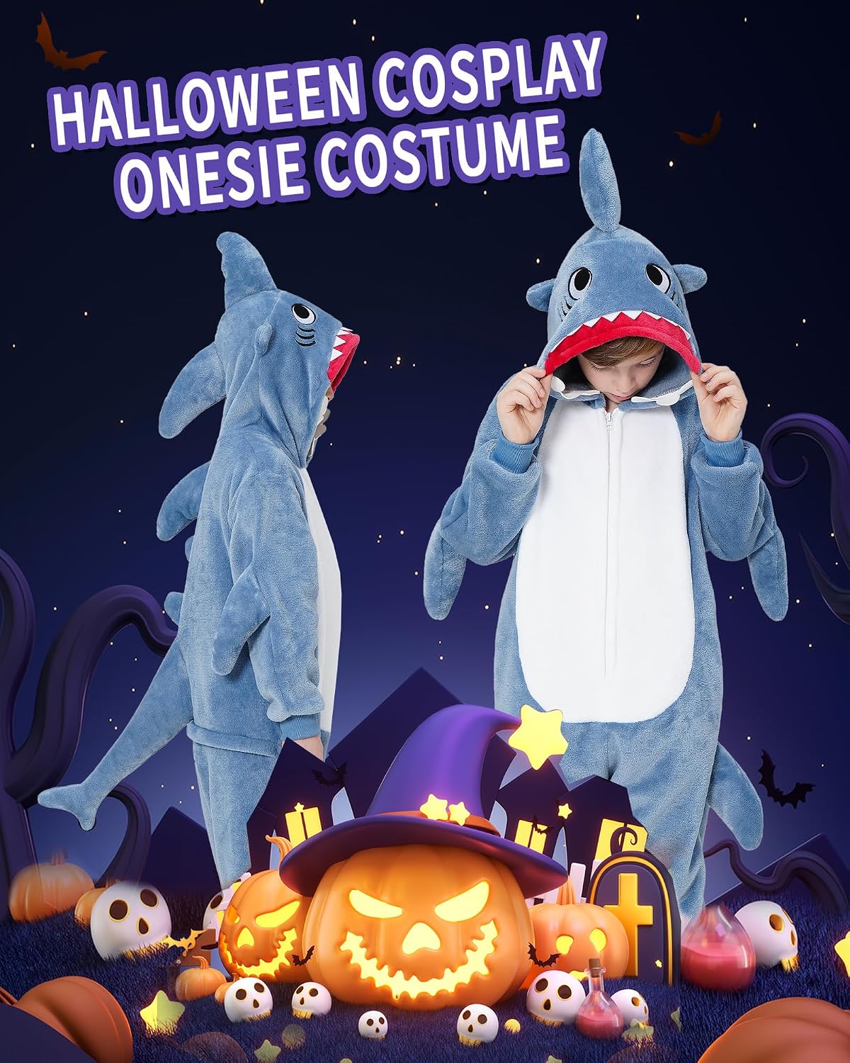 Detalle 2 de Dxilm Kids Animal Onesie Costume, Flannel