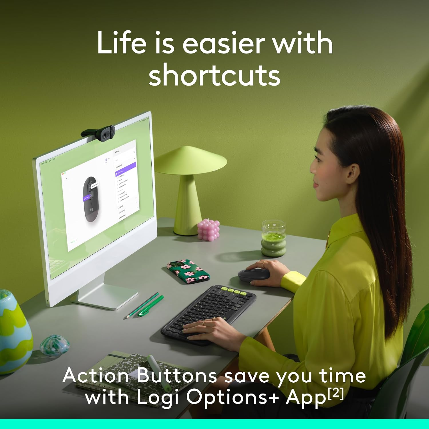 Thumbnail 3 de Logitech POP Mouse Compact wireless mouse for 3 devices