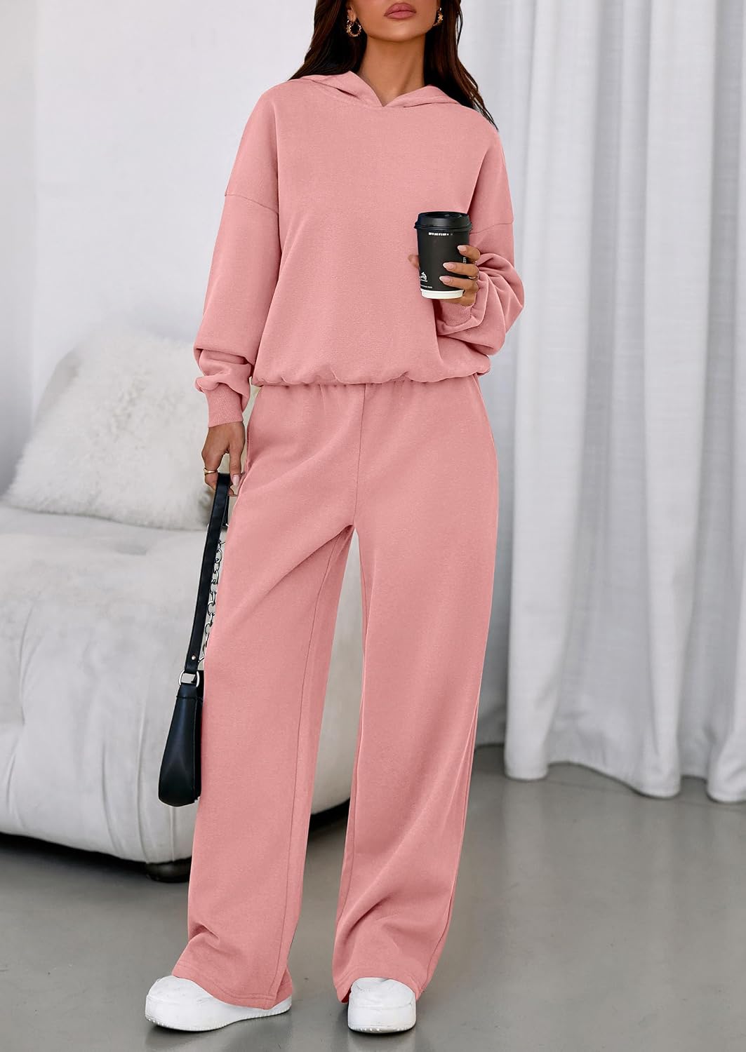 Detalle 2 de PRETTYGARDEN 2-Piece Hoodie Sweatpants Set