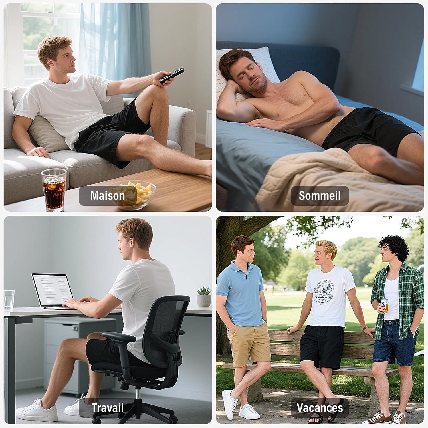 Detalle 2 de ZAKASA Caleçon Boxer Homme coton confort large