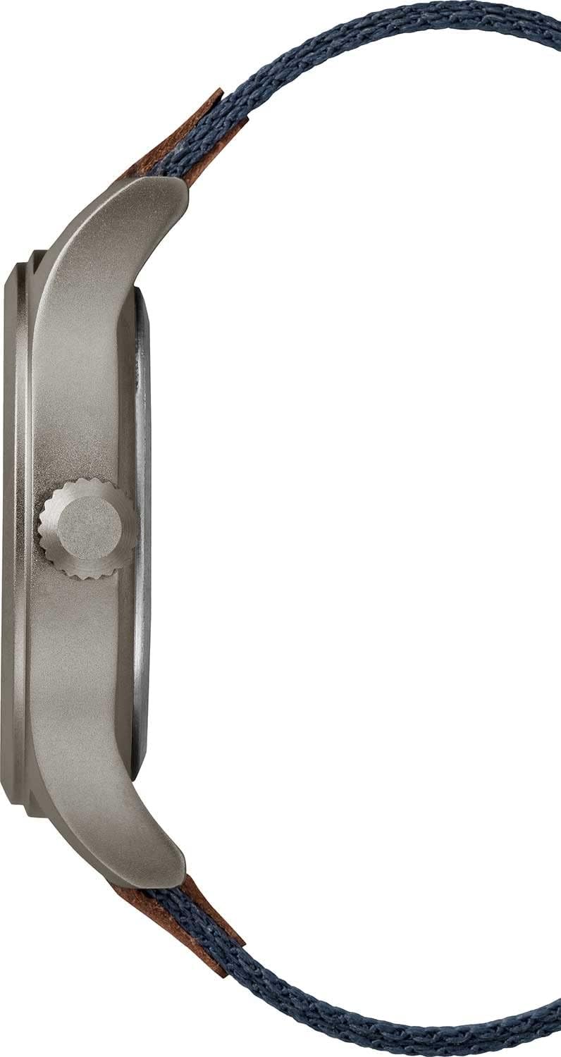 Detalle de Timex Expedition Scout 40mm Fabric Strap Uhr – Blaues Zifferblatt, Textilband