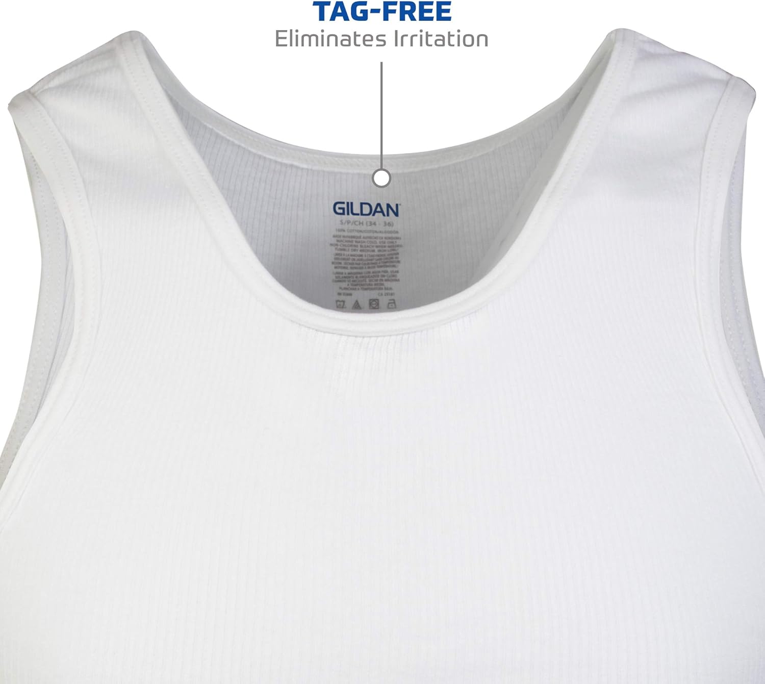 Detalle 2 de Gildan Men's A-Shirts Tank Multipack
