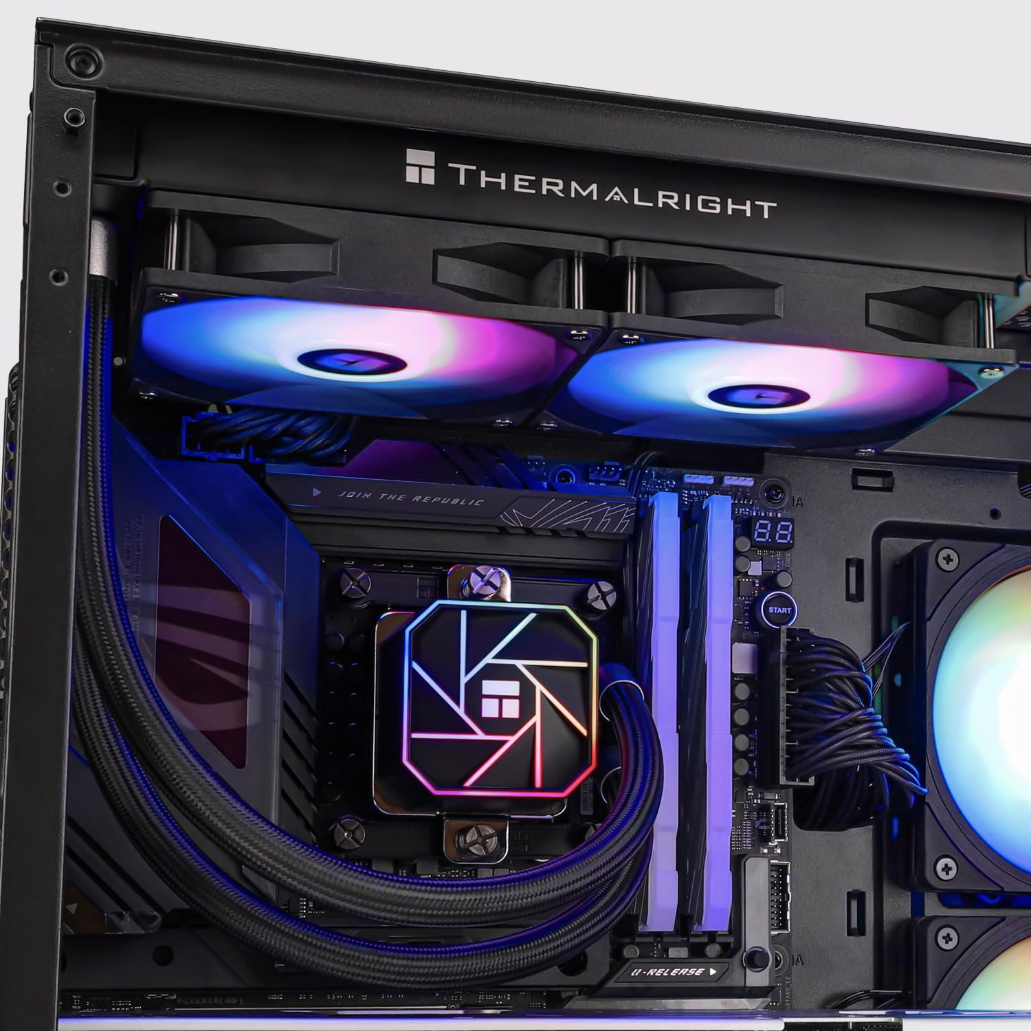 Detalle 2 de Thermalright AQUA ELITE 240 V3 240mm AIO Liquid CPU Cooler with ARGB (for AMD AM4/AM5 & Intel LGA)