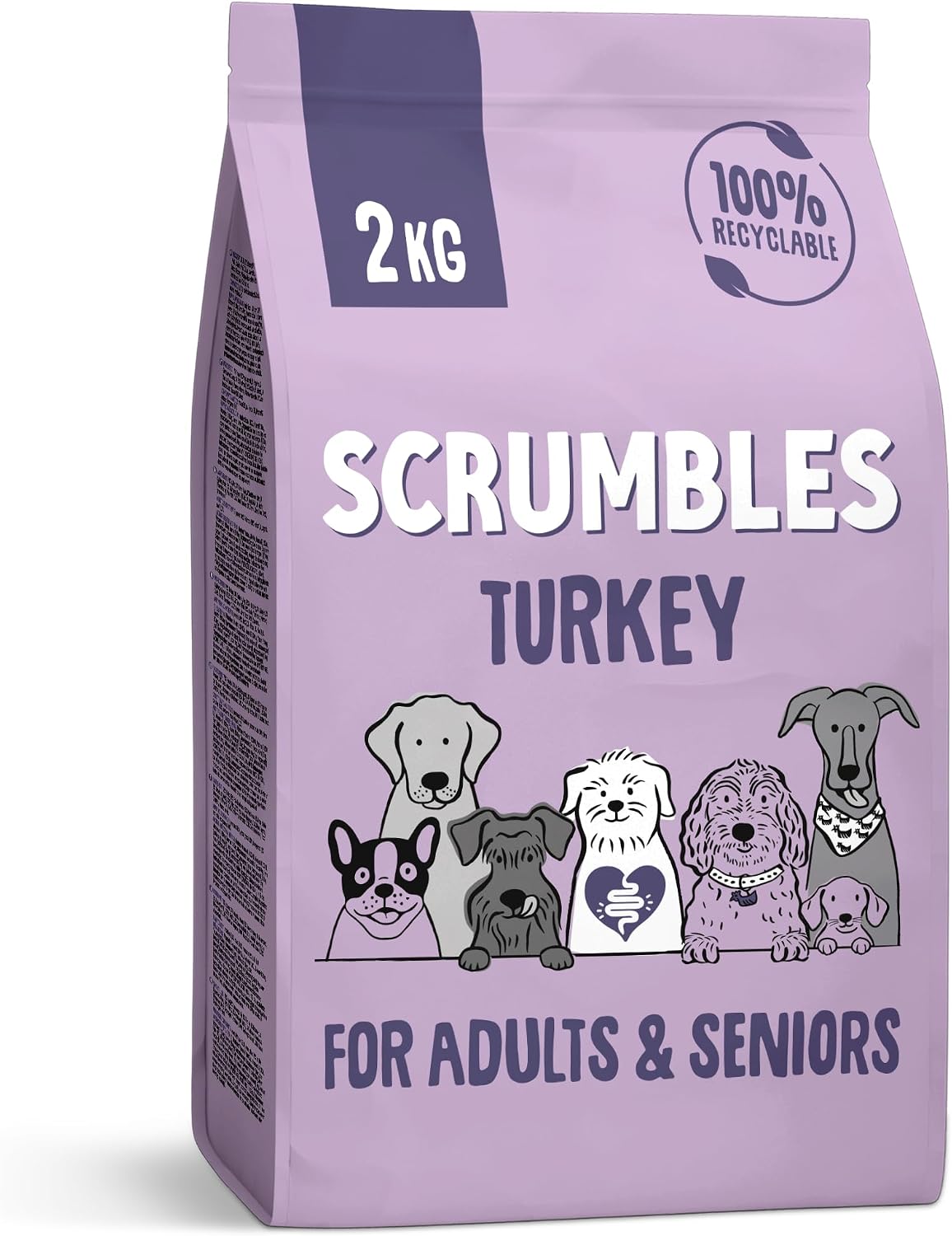Detalle de Scrumbles Dry Dog Food – Hypoallergenic Turkey, Gluten Free, 2kg