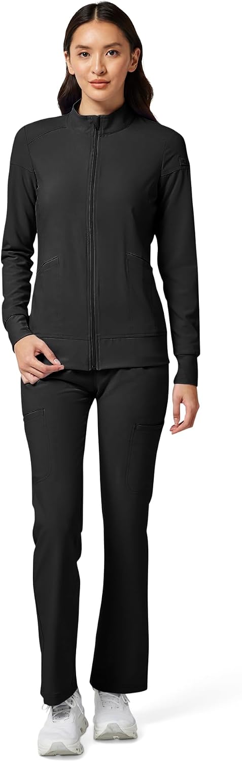 Thumbnail 6 de Cherokee CK303 iFlex Women's Scrub Jacket, 360° Stretch, Zip Front, 2 Pockets