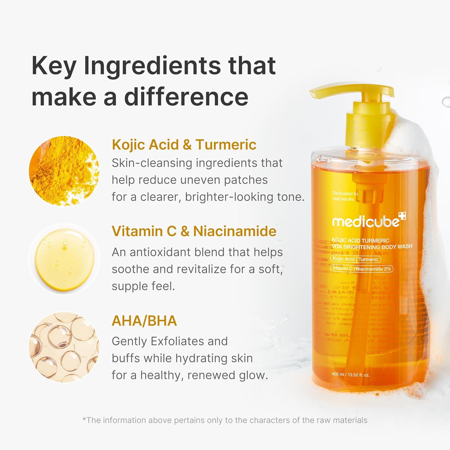 Detalle de medicube Kojic Brightening Body Wash 13.52 oz