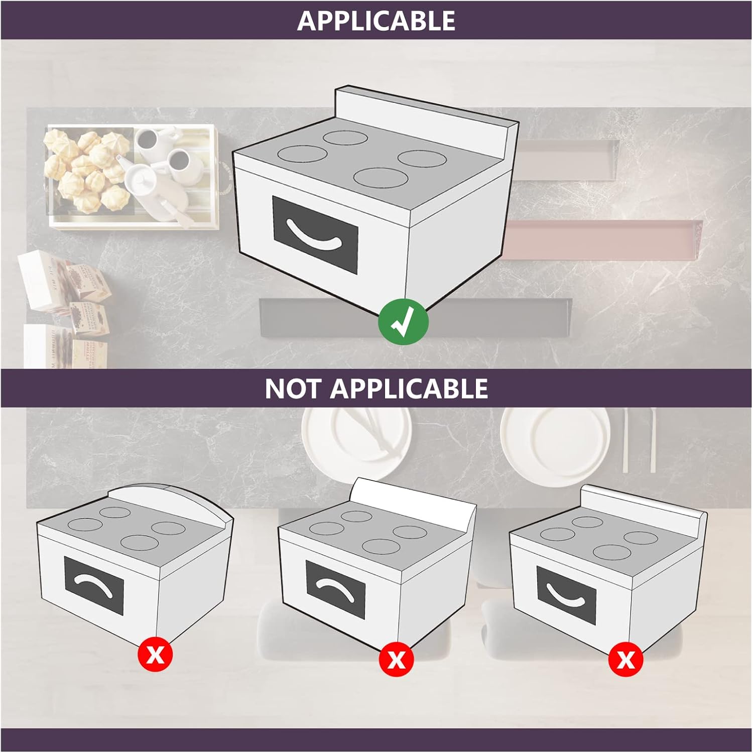 Detalle de STUTOV 30" Magnetic Stove Top Shelf — Black Spice Rack & Seasoning Organizer
