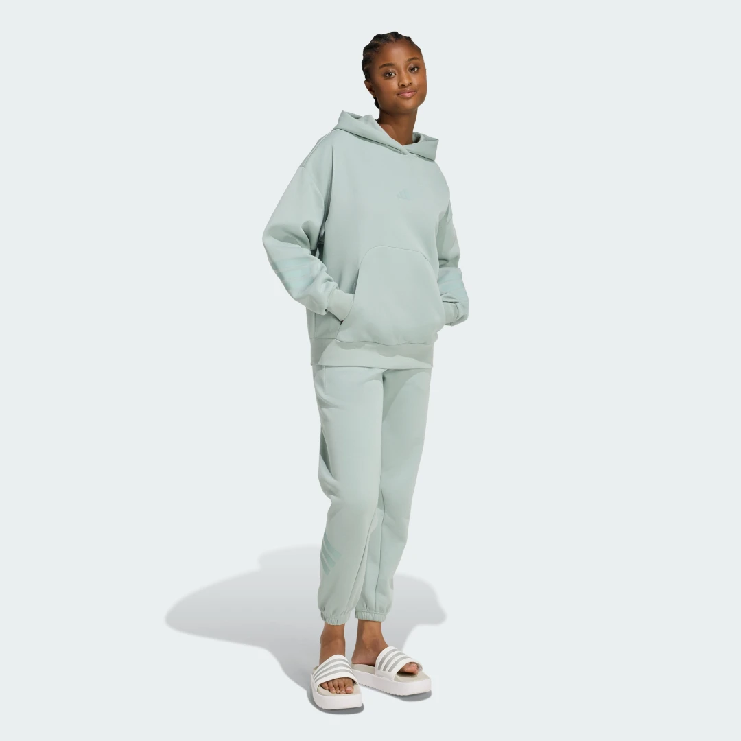 Thumbnail 2 de Adidas Sudadera con capucha Future Icons 3 bandas – Verde