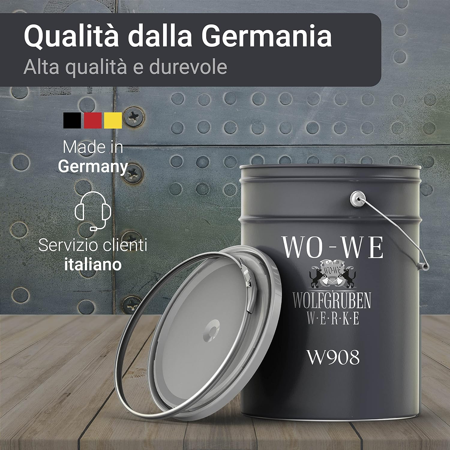Thumbnail 4 de WO-WE W908 Vernice Metallo 5L Grigio antracite