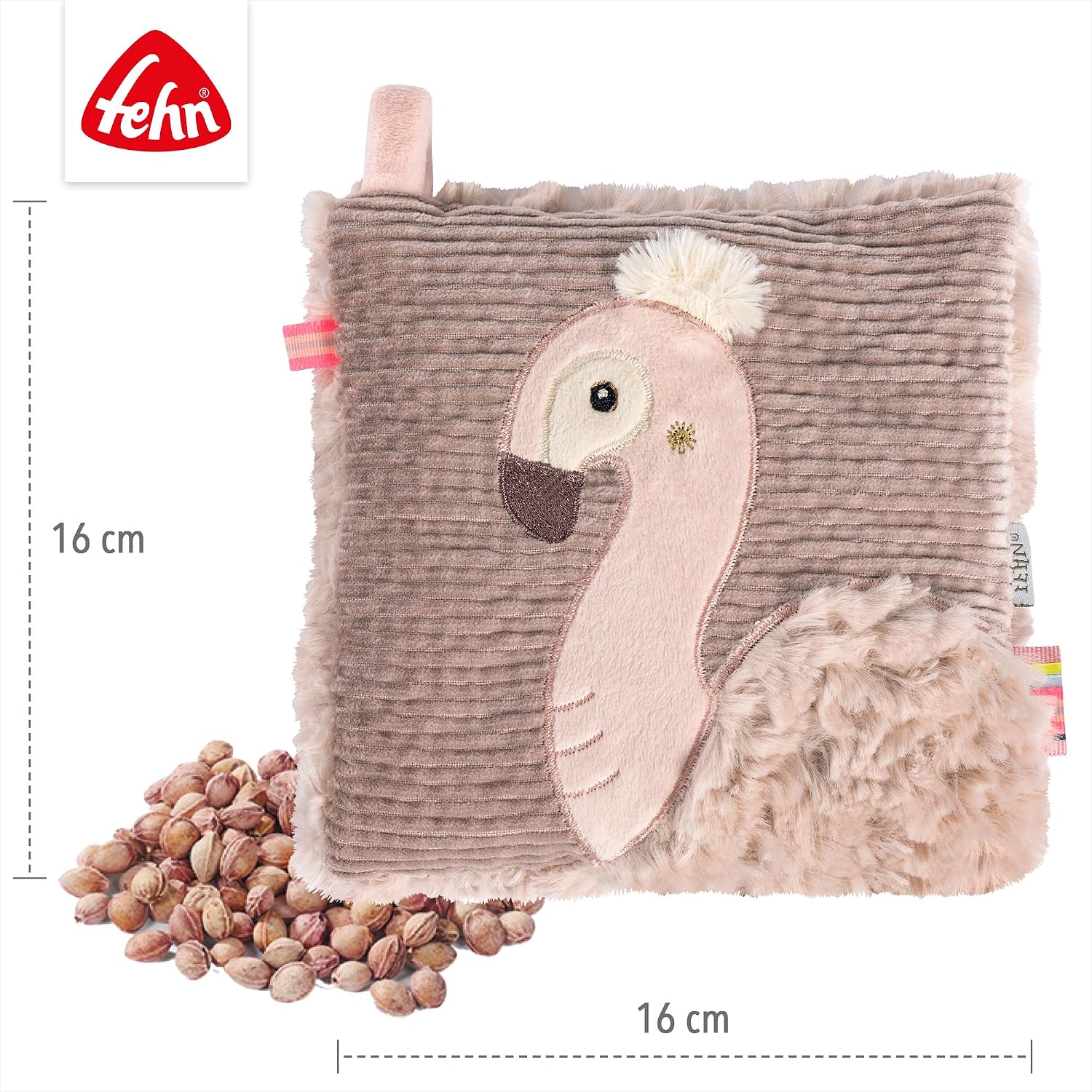 Thumbnail 4 de Fehn Flamingo Kirschkernkissen 16 x 16 cm