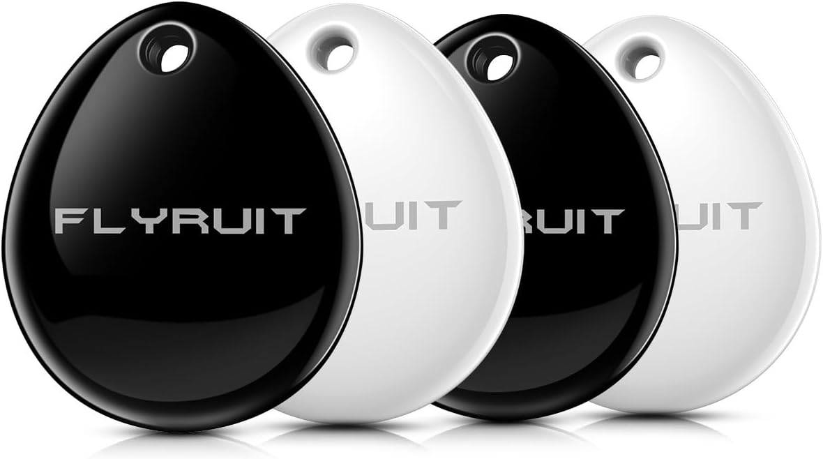 Detalle de Air Tracker Tags-4 Pack (iOS Only): Apple Find My Certified Luggage & Item Trackers