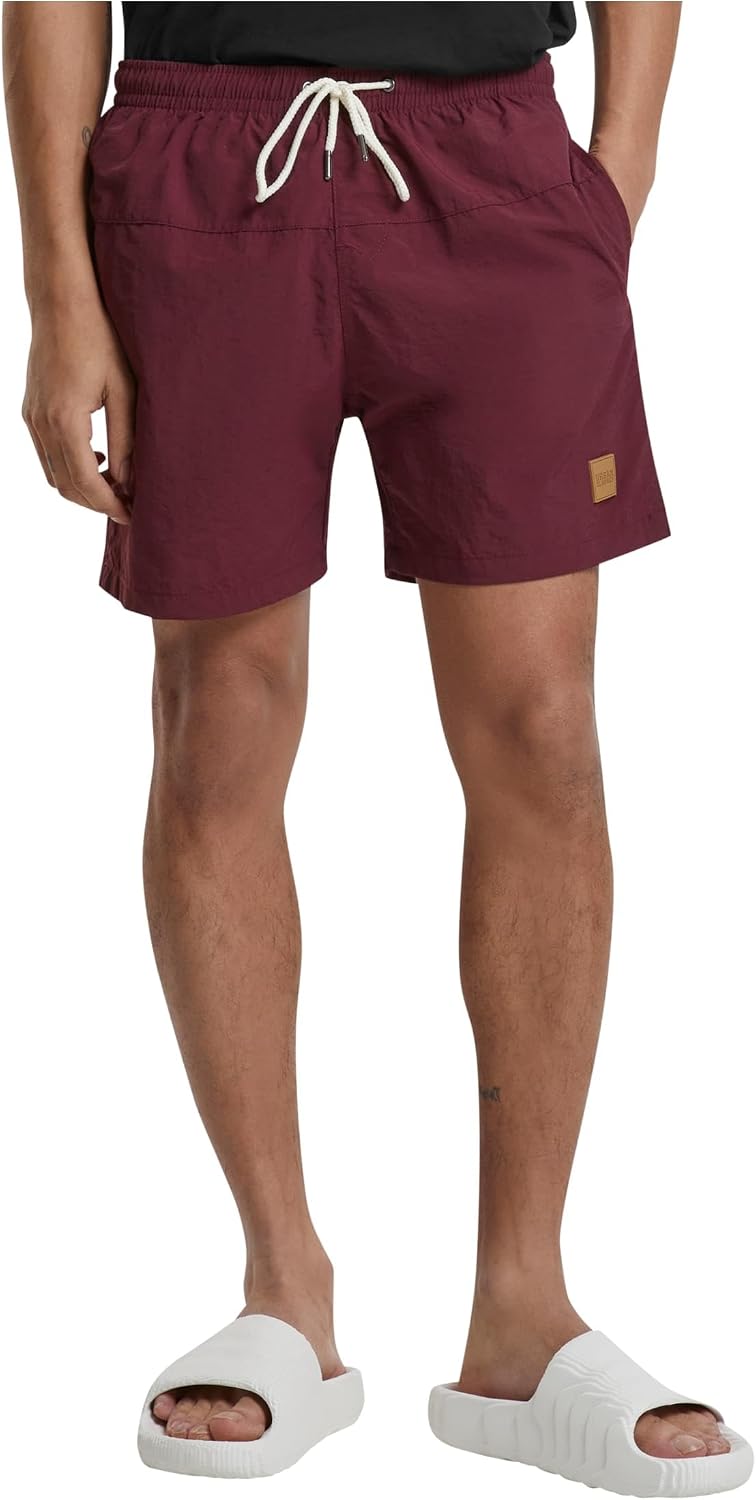 Detalle 2 de Urban Classics Block Swim Shorts Uomo – Blk/Blk, L