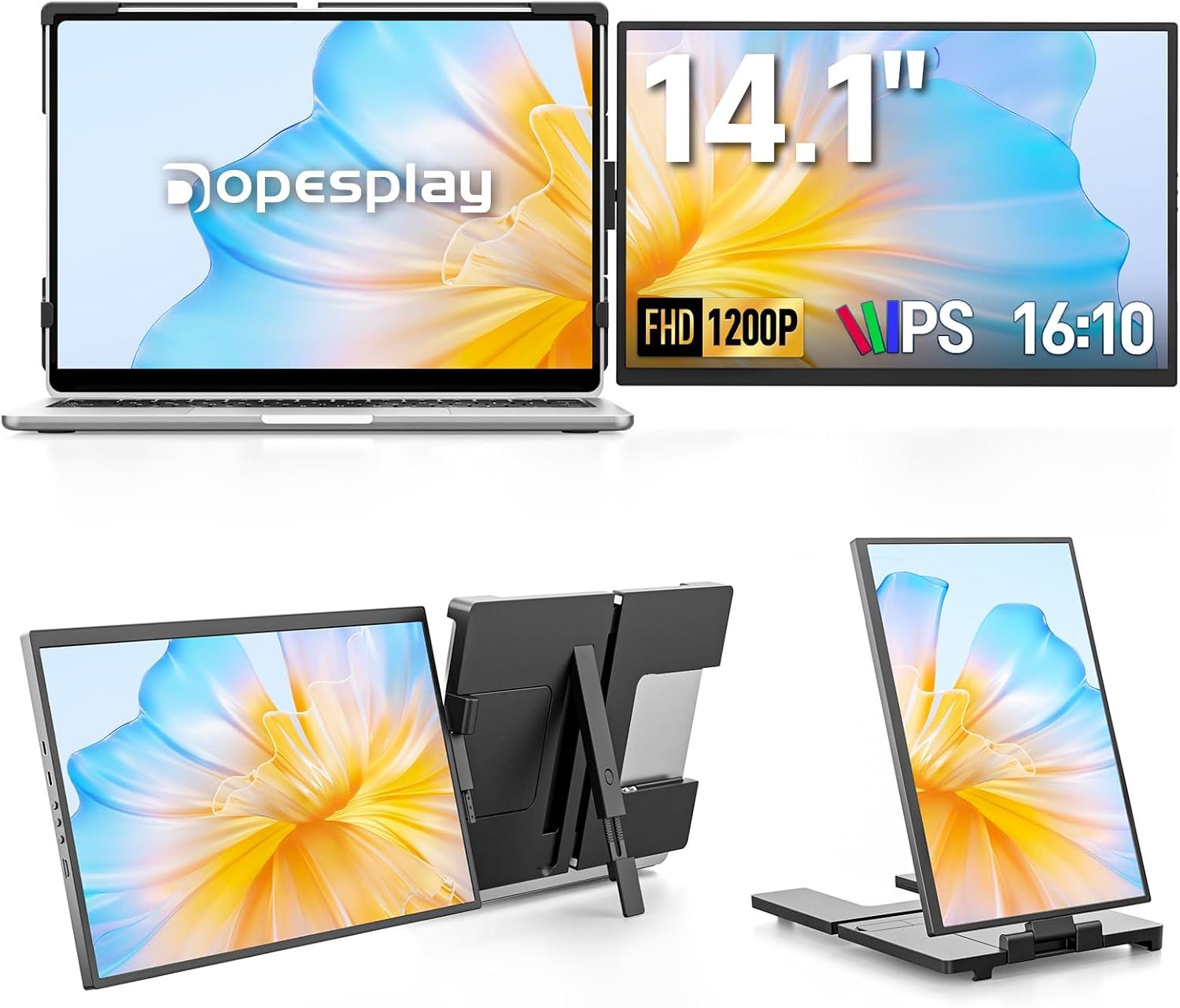 Detalle de Dopesplay Laptop Monitor Erweiterung 14 Zoll