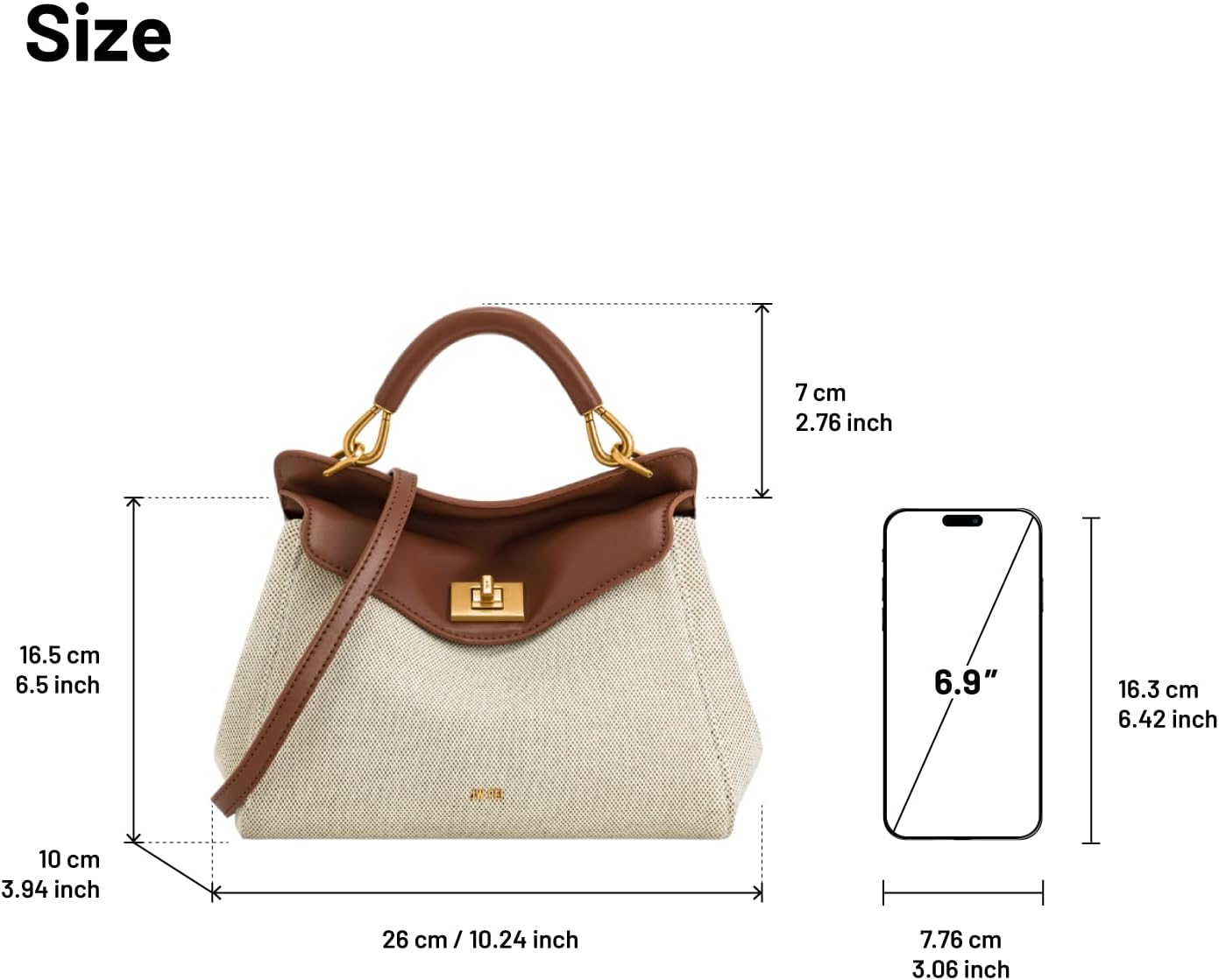Thumbnail 3 de JW PEI Lucia Classic Top Handbag 10.24"