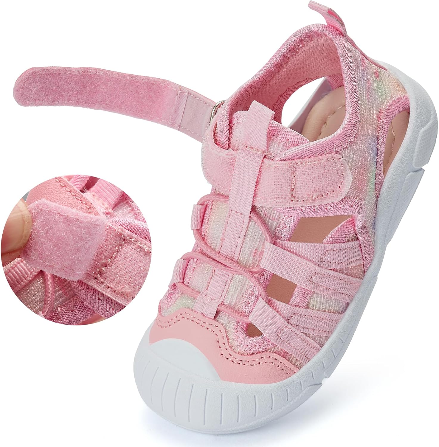 Detalle 2 de TZJS Kindersandalen für Jungen und Mädchen – rutschfeste, schnell trocknende Wassersandalen