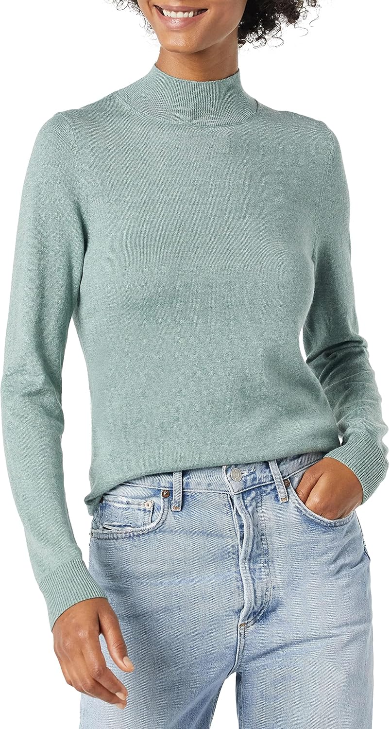Thumbnail 5 de Amazon Essentials Damen Pullover mit Stehkragen in Übergröße – Leichte Baumwollmischung