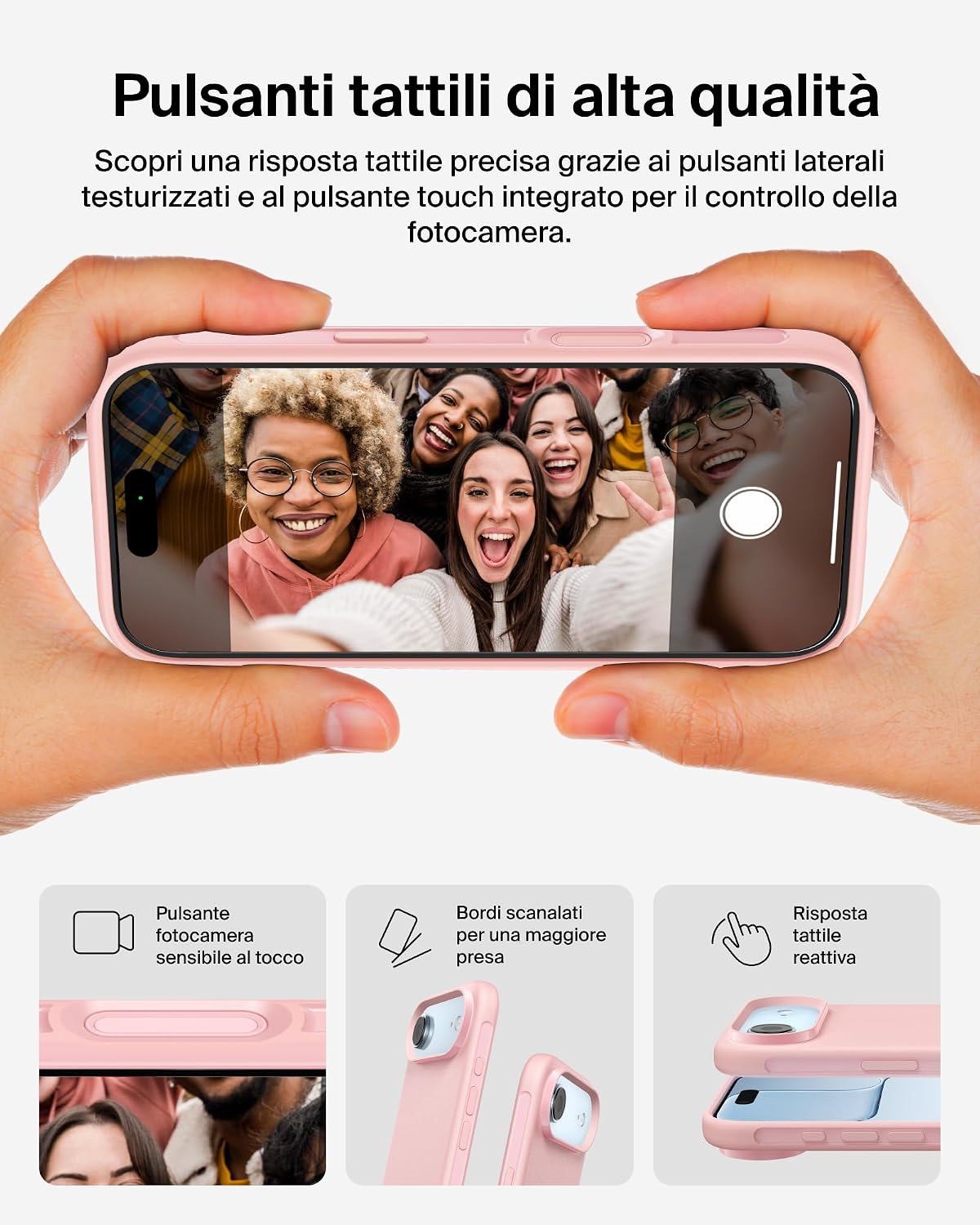 Detalle 2 de Belkin SheerForce Protect Cover iPhone Air rosa