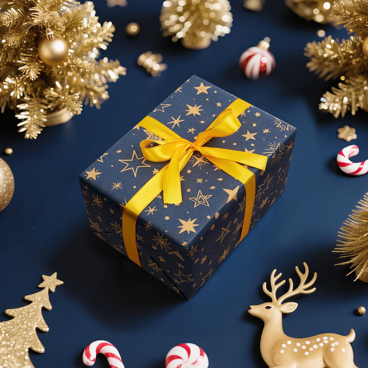 Thumbnail 3 de Birthday Gift Wrapping Paper Roll Kraft 43cm