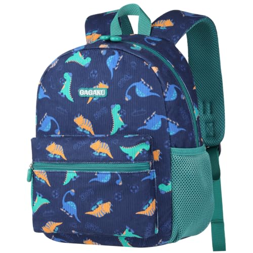 Detalle de GAGAKU Mochila infantil Dino: 32 cm para 2–4 años, pana suave y seguridad reflejante