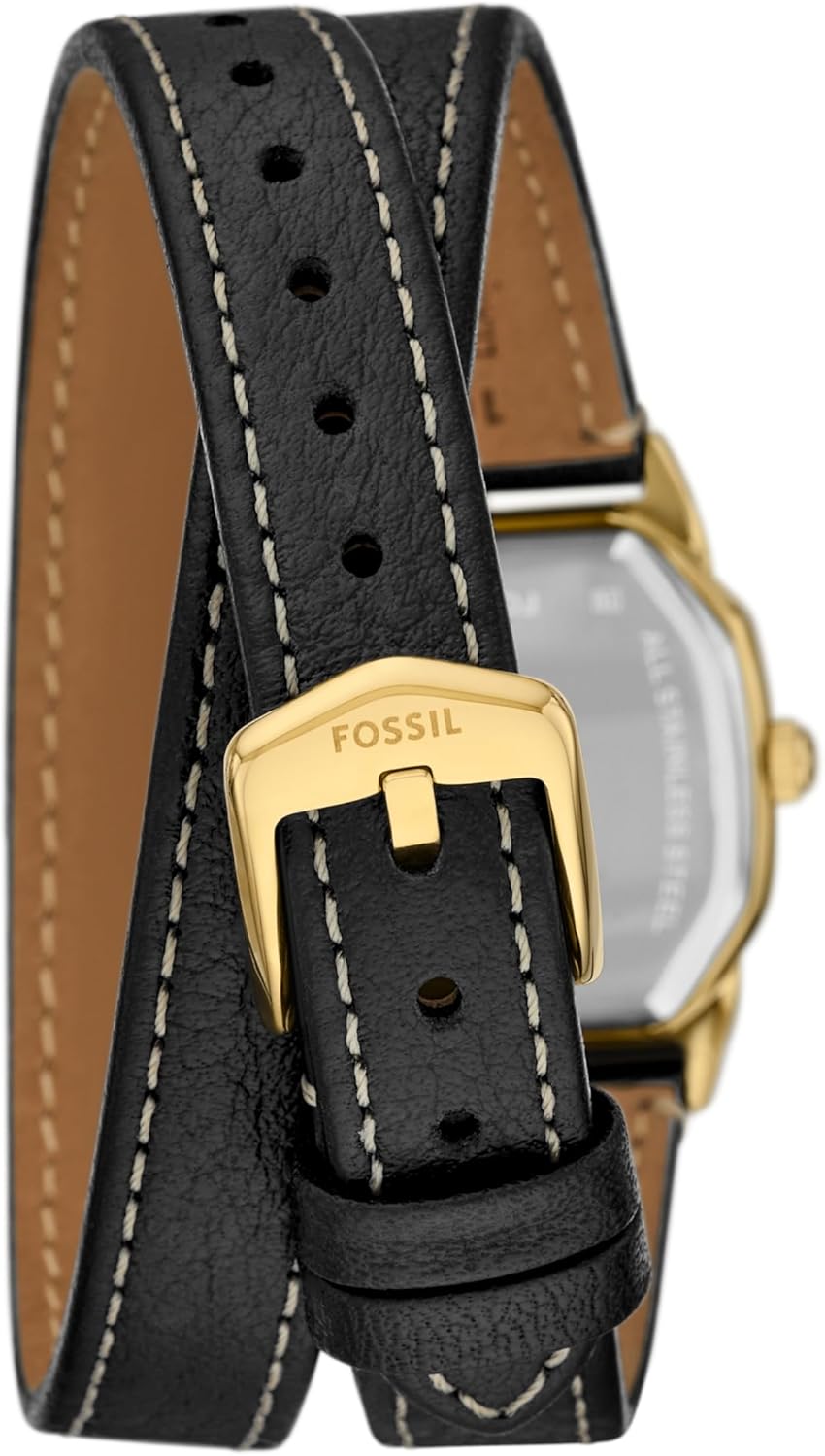 Thumbnail 1 de Fossil Harlow Damen 27 mm Edelstahl-Uhr ES5404 (schwarz) mit Lederband