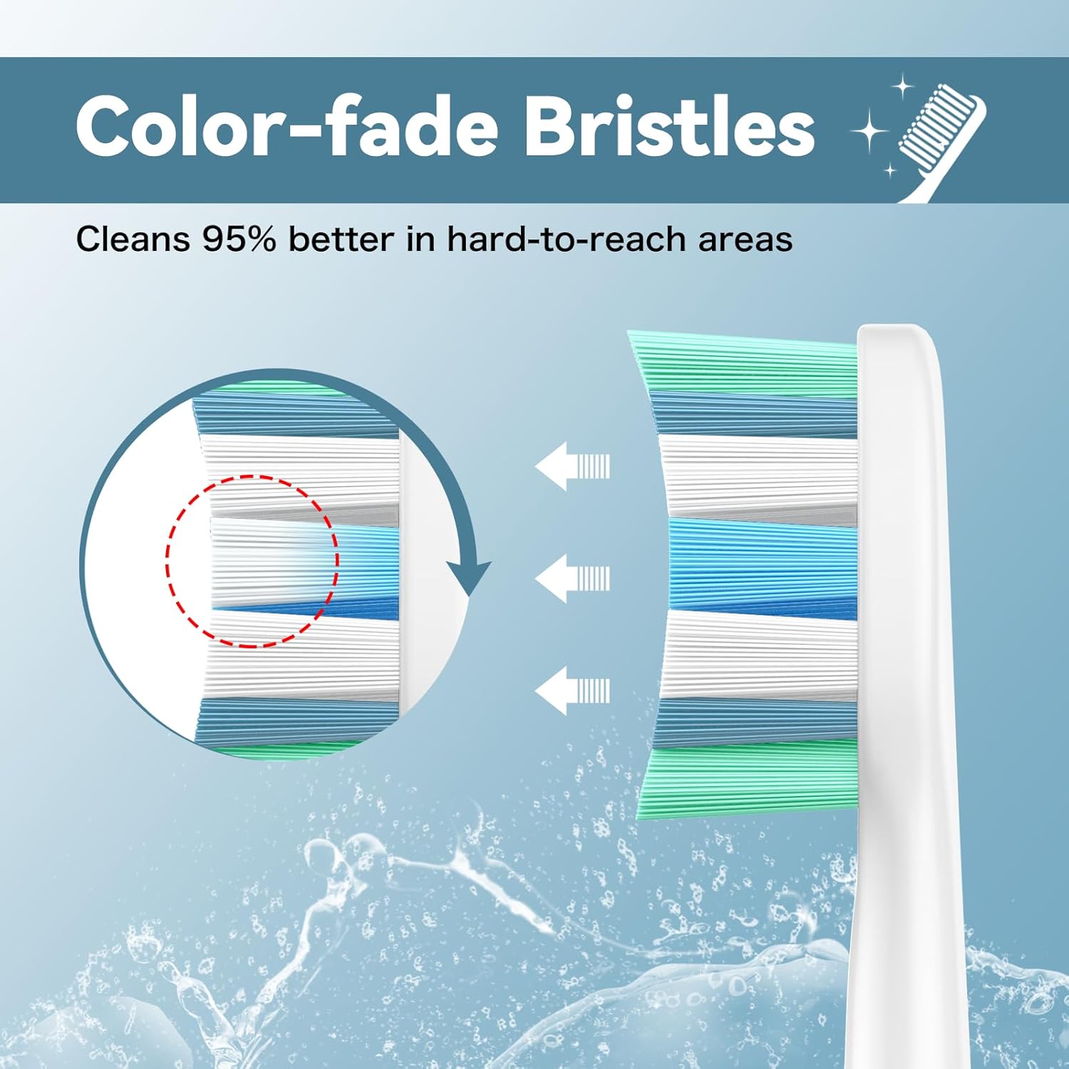 Detalle 2 de Philips Sonicare Replacement Toothbrush Heads 8-pack 🪥