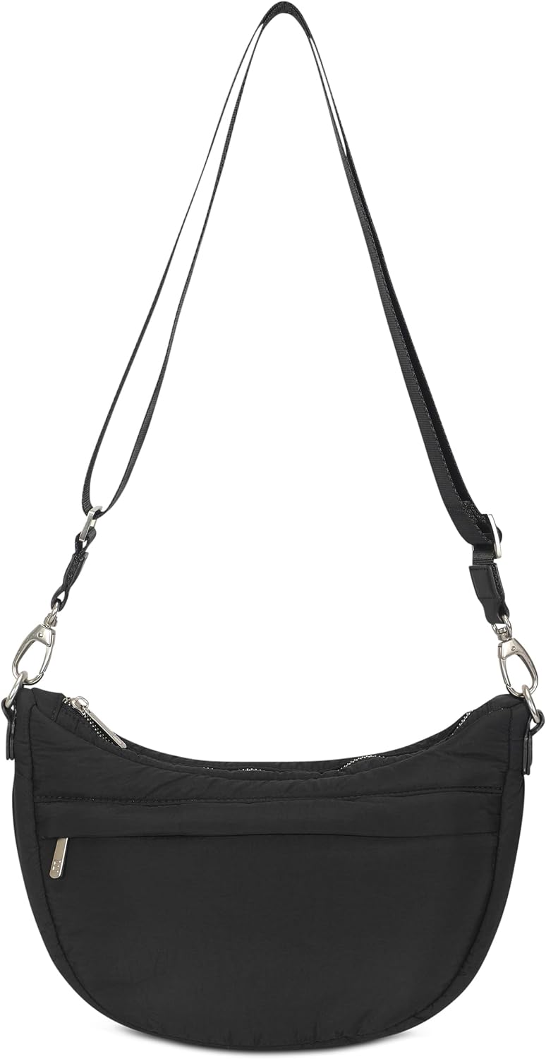 Detalle de Expatrié Vivy Crescent Crossbody Bag femme demi-lune en nylon imperméable