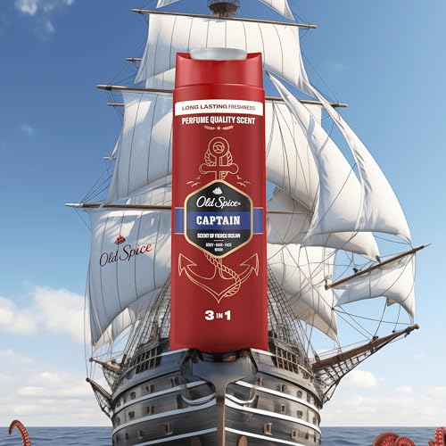 Thumbnail 11 de Old Spice Captain Desodorante en Barra + Gel y Champú 3 en 1 para Hombres, 2x50 ml + 2x400 ml