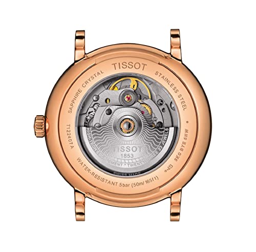 Detalle de Tissot Carson Swiss Made Automatik-Armbanduhr mit Lederarmband
