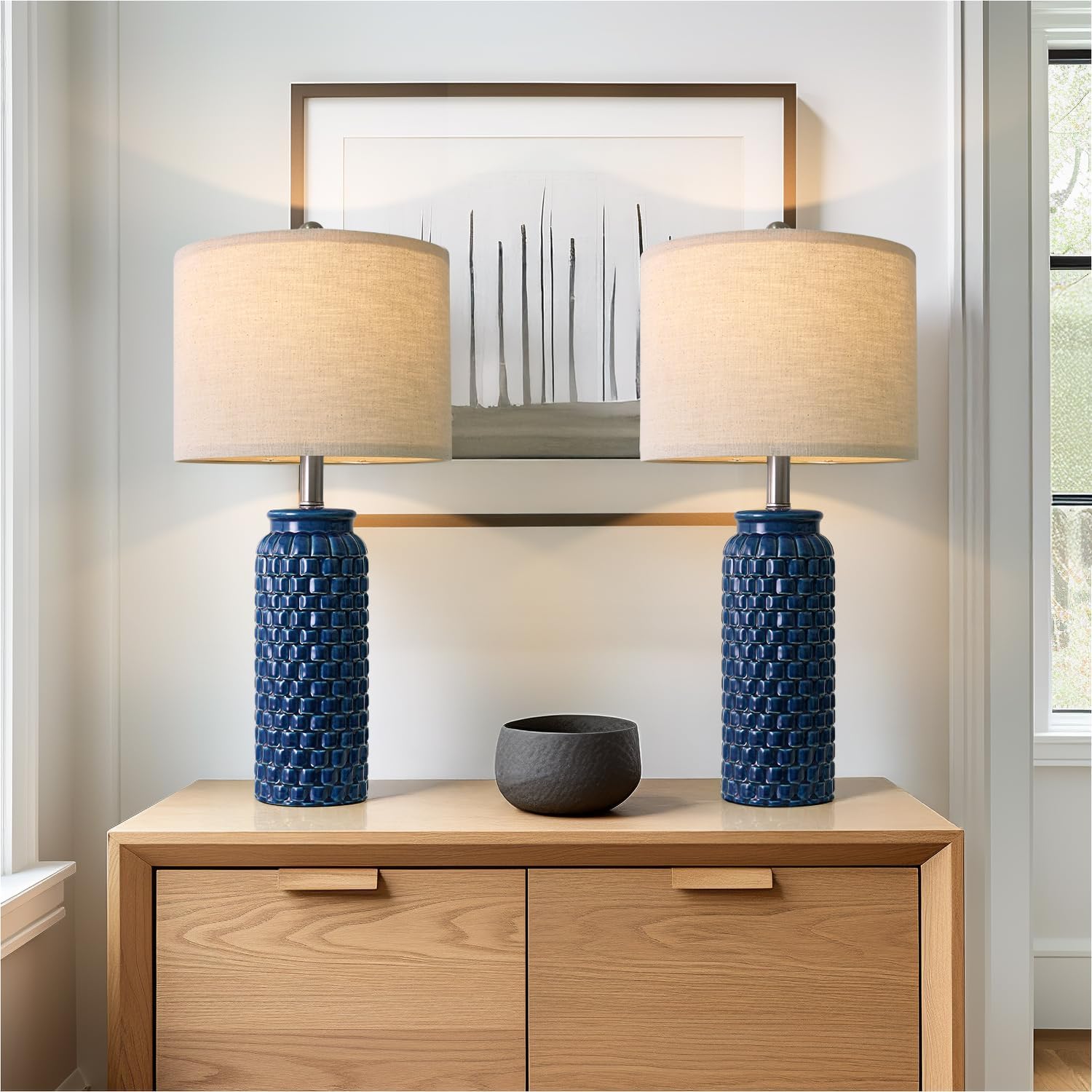 Thumbnail 6 de USumkky Ceramic Table Lamps 24-Inch